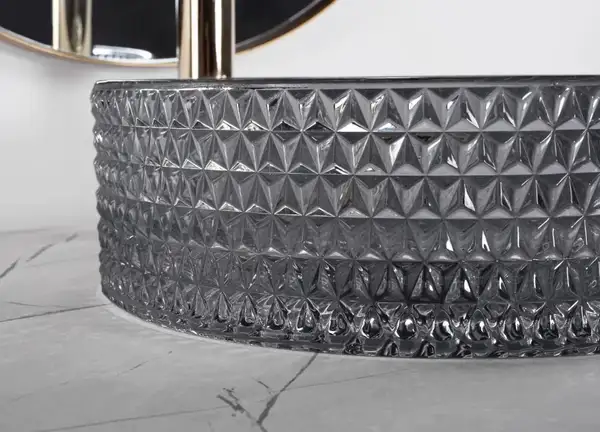 Умывальник (раковина) REA CRISTAL BLACK накладной (REA-U9671) Умывальник (раковина) REA CRISTAL BLACK накладной (REA-U9671)