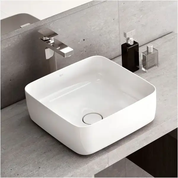 Roca Inspira Square Умивальник на стільницю, білий (A327532000) Roca Inspira Square Умивальник на стільницю, білий (A327532000)