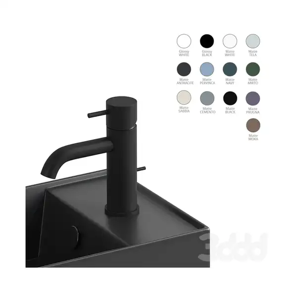 Умивальник AG 50 Agile (AG50N) Glossy black, SIMAS Умивальник AG 50 Agile (AG50N) Glossy black, SIMAS