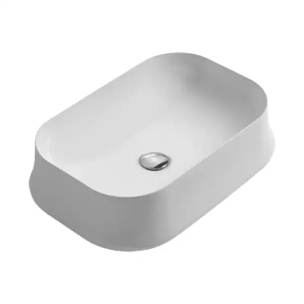 Умивальник SH08 Sharp 60х42, прямокутний, накладний, white без отв. SIMAS (SH08 white) Умивальник SH08 Sharp 60х42, прямокутний, накладний, white без отв. SIMAS (SH08 white)