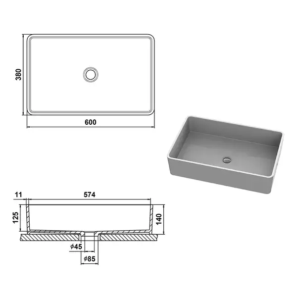 Snail Умывальник «Тоскана» Мигдаль Т302 (171T302) Snail Умывальник «Тоскана» Мигдаль Т302 (171T302)