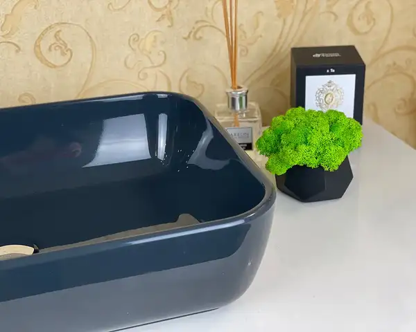 Snail Умивальник «Тіфані» А600 Антрацит глянец (176A600) Snail Умивальник «Тіфані» А600 Антрацит глянец (176A600)