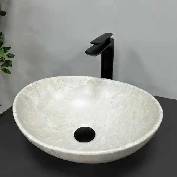 VBI Parma Light Stone Накладна раковина, світлий камінь (VBI-011006) VBI Parma Light Stone Накладна раковина, світлий камінь (VBI-011006)