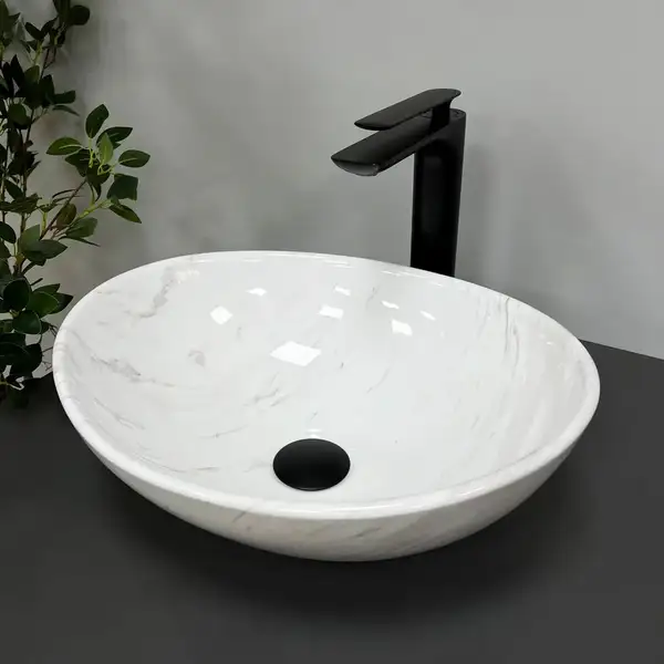 VBI PARMA MARBLE GLOSSY Накладной умывальник (VBI-011007) VBI PARMA MARBLE GLOSSY Накладной умывальник (VBI-011007)