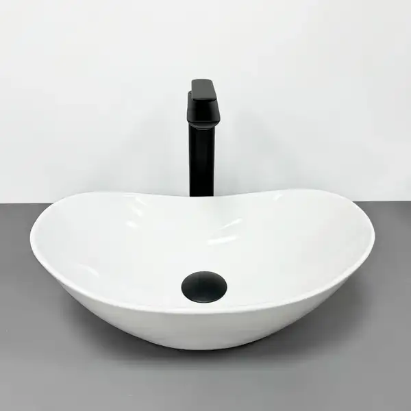 VBI Turin S Умывальник накладной, белый (VBI-011501) VBI Turin S Умывальник накладной, белый (VBI-011501)