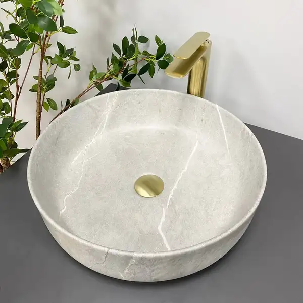 VBI Bari Grey Stone Умивальник накладний, сірий камінь (VBI-011603) VBI Bari Grey Stone Умивальник накладний, сірий камінь (VBI-011603)
