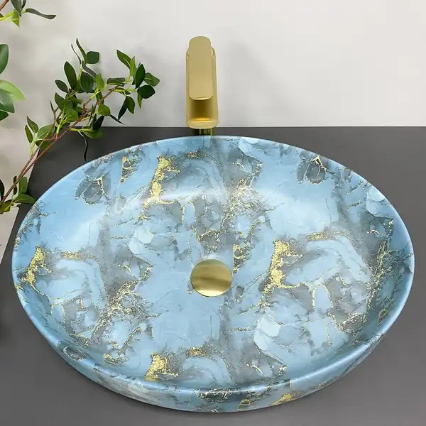 VBI UDINE MARBLE BLUE MATT Умивальник накладний (VBI-012103) VBI UDINE MARBLE BLUE MATT Умивальник накладний (VBI-012103)