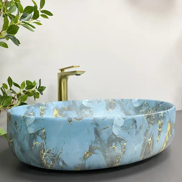 VBI UDINE MARBLE BLUE MATT Умивальник накладний (VBI-012103) VBI UDINE MARBLE BLUE MATT Умивальник накладний (VBI-012103)