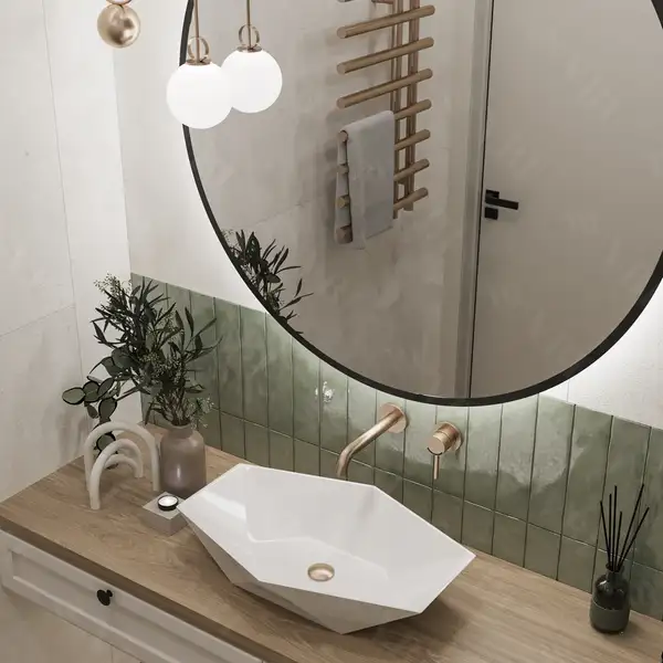 VBI Venezia White Накладна раковина, білий (VBI-012400)