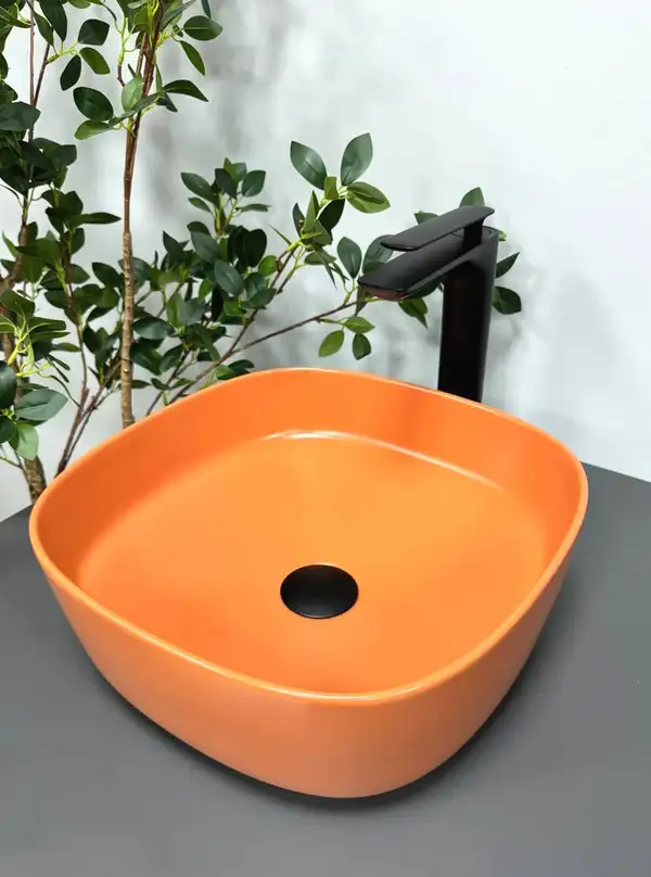 VBI Arezzo Terracotta Matt Умывальник накладной, терракотовый матовый (VBI-013204)