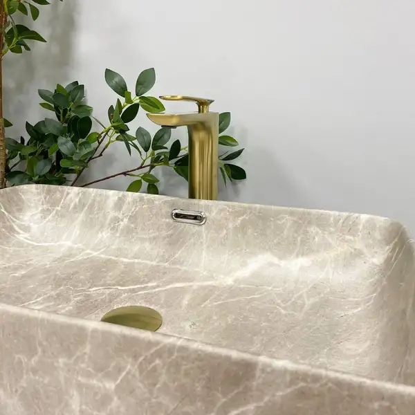 VBI ARABBA M Умивальник накладний, BEIGE STONE (VBI-013504) VBI ARABBA M Умивальник накладний, BEIGE STONE (VBI-013504)