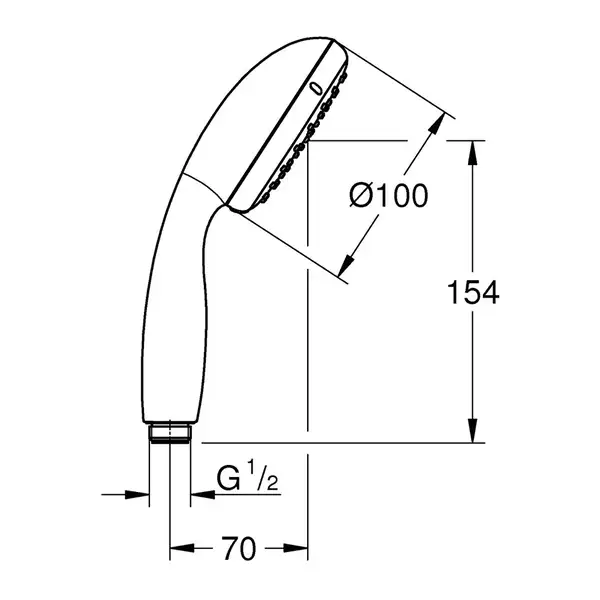Лійка для ручного душу Grohe Tempesta 100 27923001 Лійка для ручного душу Grohe Tempesta 100 27923001