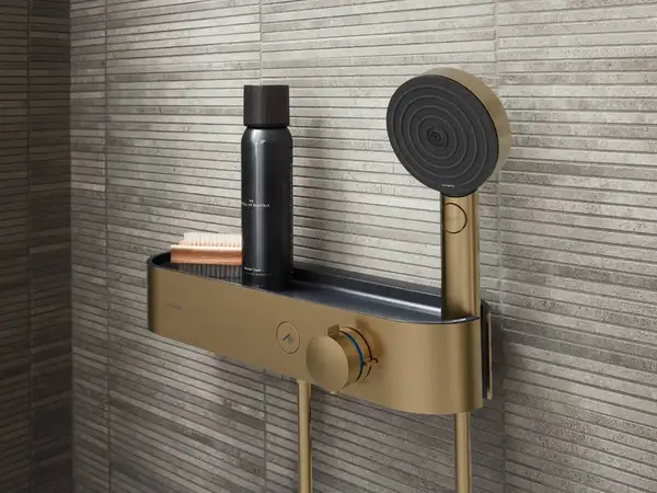 Лейка для душа Hansgrohe Pulsify Select EcoSmart (цвет - шлифованная бронза), 3 вида струи Relaxation 24111140 Лейка для душа Hansgrohe Pulsify Select EcoSmart (цвет - шлифованная бронза), 3 вида струи Relaxation 24111140