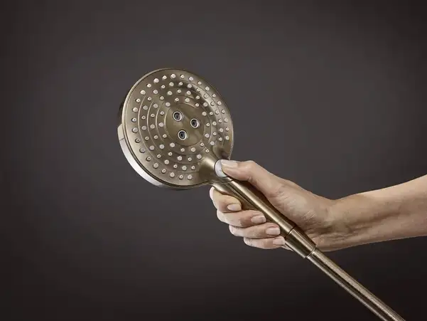Лейка для душа Hansgrohe Raindance Select S PowderRain (цвет - шлифованная бронза), 3 вида струи 26014140