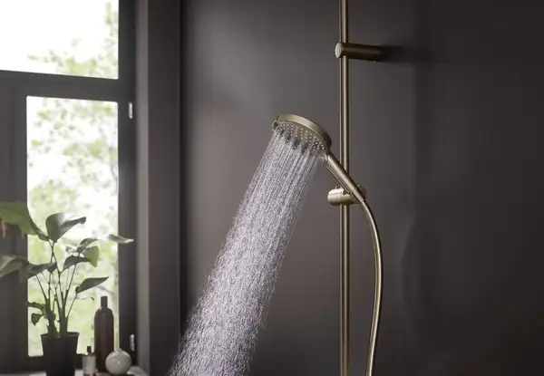 Лейка для душа Hansgrohe Raindance Select S PowderRain (цвет - шлифованная бронза), 3 вида струи 26014140