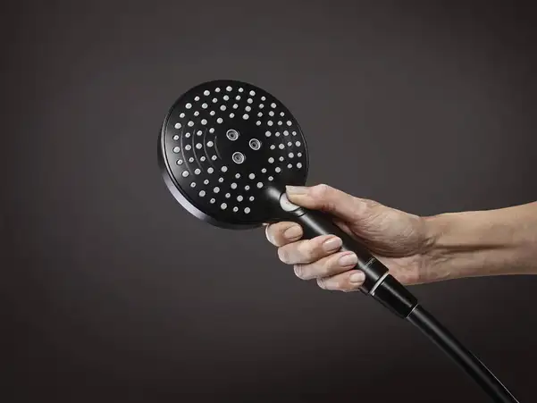 Лейка для душа Hansgrohe Raindance Select S PowderRain (цвет - чёрный матовый), 3 вида струи 26014670