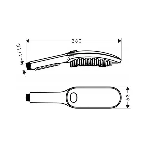 Ручний душ Hansgrohe DogShower 150 3Jet Petrol, синій (26640540)