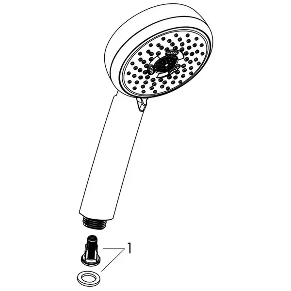 Ручний душ Hansgrohe MyClub 100 Multi, білий/хром (26681402)