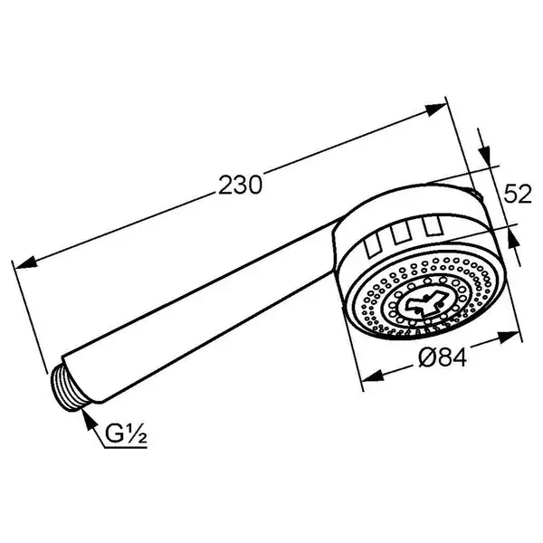 Душ.лійка ZENTA 3S 6080005-00, KLUDI (6080005-00)