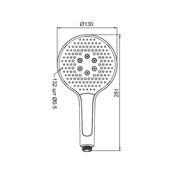 Лійка для душу Koer KP-0401-05 (3 функції) (KR4981)