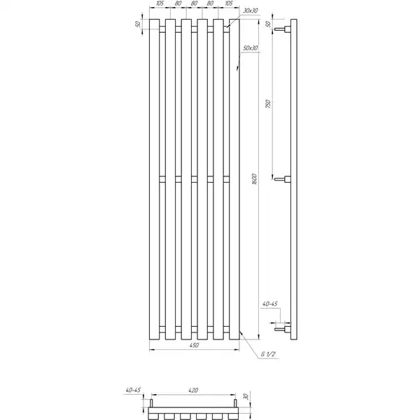 Genesis Aqua Радиатор Marbel - 180x45x10 (203002) Genesis Aqua Радиатор Marbel - 180x45x10 (203002)