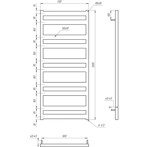 Genesis Aqua Полотенцесушитель Fom (2202) Genesis Aqua Полотенцесушитель Fom (2202)