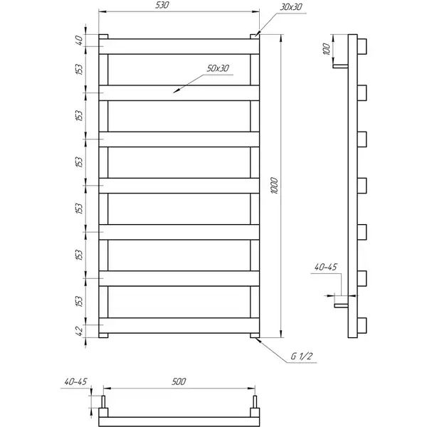 Genesis Aqua Полотенцесушитель Fancy (2904) Genesis Aqua Полотенцесушитель Fancy (2904)
