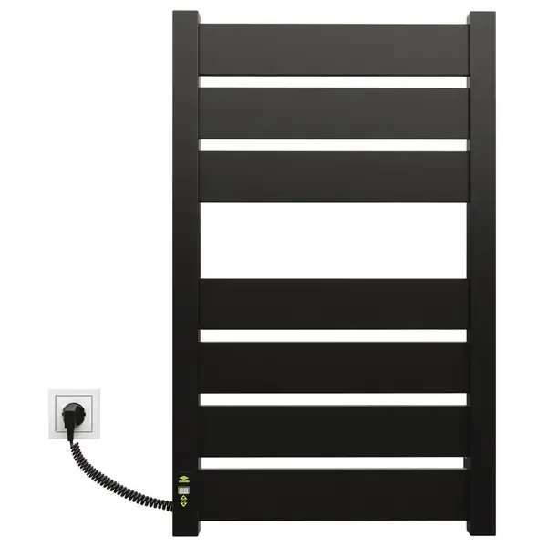 Рушникосушарка KOSSER Волз 800х500 EL тайм. чорний (ДВЛ01EL) Рушникосушарка KOSSER Волз 800х500 EL тайм. чорний (ДВЛ01EL)