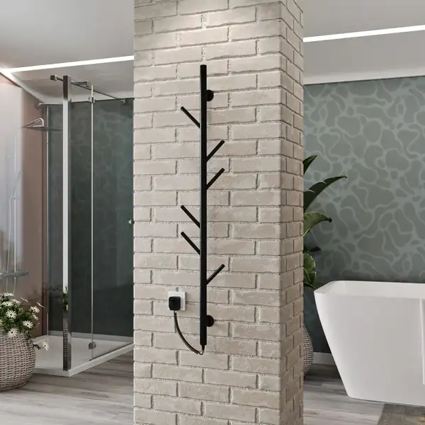 Сушарка для рушників KOSSER Стійка 1200х30 ELR Чорна (РС01ЕLR B.)