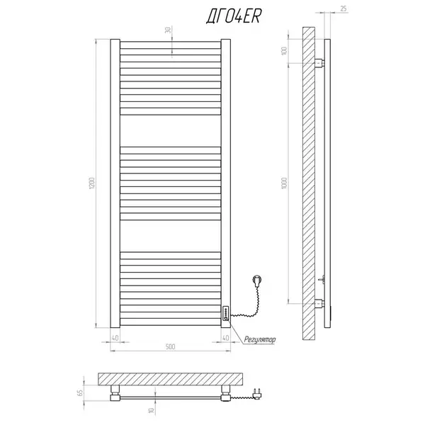 Рушникосушарка KOSSER Герда 1200х500 ER (ДГ04ER) Рушникосушарка KOSSER Герда 1200х500 ER (ДГ04ER)
