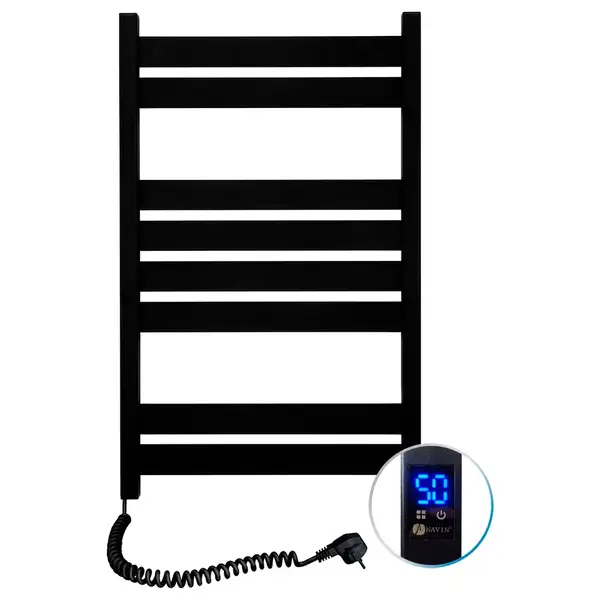 Navin Рушникосушарка Largo 500х800 Sensor ліва (чорний муар) 12-244153-5080 Navin Рушникосушарка Largo 500х800 Sensor ліва (чорний муар) 12-244153-5080