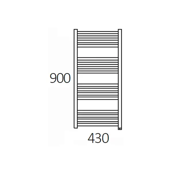 Полотенцесушитель электрический Terma Fiona 43 x 90h см, с тэном Moa, чёрный матовый (WLFIN090043/9005/MOA) фото 3 Aquada.com.ua Полотенцесушитель электрический Terma Fiona 43 x 90h см, с тэном Moa, чёрный матовый (WLFIN090043/9005/MOA) фото 3 Aquada.com.ua