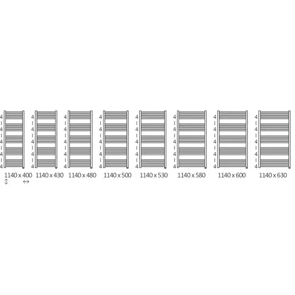 Рушникосушка Fiona One 1140х430 WWFIE114043K9M5E8P Terma Рушникосушка Fiona One 1140х430 WWFIE114043K9M5E8P Terma