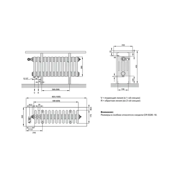 Электрический трубчатый радиатор Zehnder Charleston (NZ-030-100/GF) фото 2 Aquada.com.ua Электрический трубчатый радиатор Zehnder Charleston (NZ-030-100/GF) фото 2 Aquada.com.ua