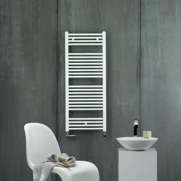 Полотенцесушитель електричний Zehnder Aura 1226х500мм, 750 Вт, білий (PBEZ-120-50-MQ) Полотенцесушитель електричний Zehnder Aura 1226х500мм, 750 Вт, білий (PBEZ-120-50-MQ)