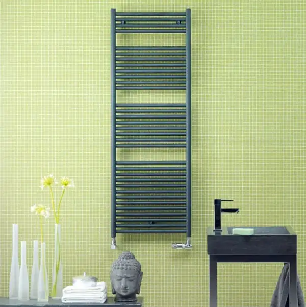 Полотенцесушитель водяний Zehnder Toga 1436x500 701 Вт, Traffic Black RAL 9217 (TG-150-050 RAL 9217)