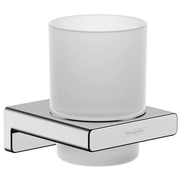 Стакан для жидкого мыла подвесной Hansgrohe AddStoris, хром/стекло матовое (41749000) фото 1 Aquada.com.ua Стакан для жидкого мыла подвесной Hansgrohe AddStoris, хром/стекло матовое (41749000) фото 1 Aquada.com.ua