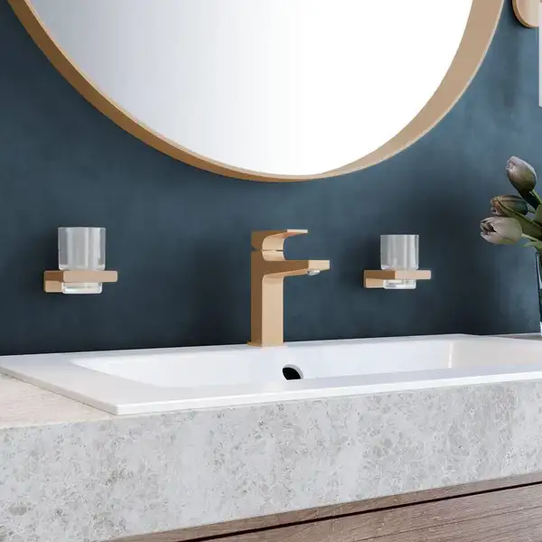 Склянка підвісна Hansgrohe AddStoris, Brushed Bronze/скло (41749140)