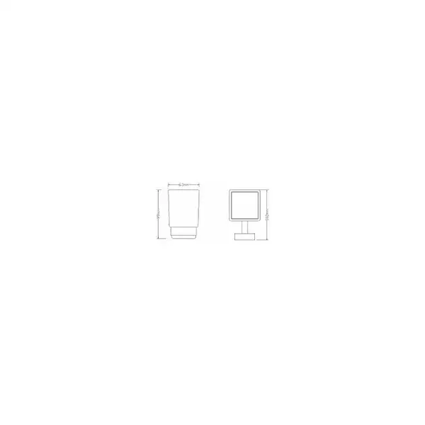 склянка з утримувачем Omnires Lift chrome (8158CR) склянка з утримувачем Omnires Lift chrome (8158CR)