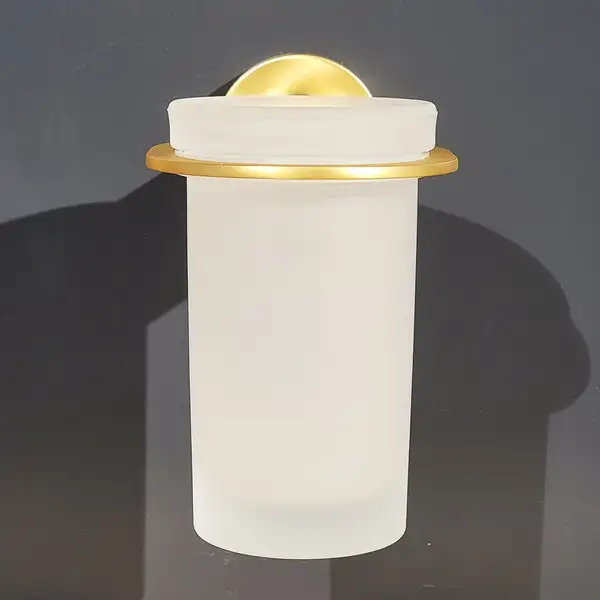 Склянка для щіток Sonia Tecnoproject Brushed Gold 79х127х122 мм, золото матове (183517) Склянка для щіток Sonia Tecnoproject Brushed Gold 79х127х122 мм, золото матове (183517)