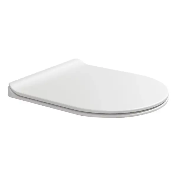 Кришка для унітазу Flaminia Link Slim soft-closing, петлі швидкознімні, latte milky white matt (LKCW09) (LKCW09LAT)