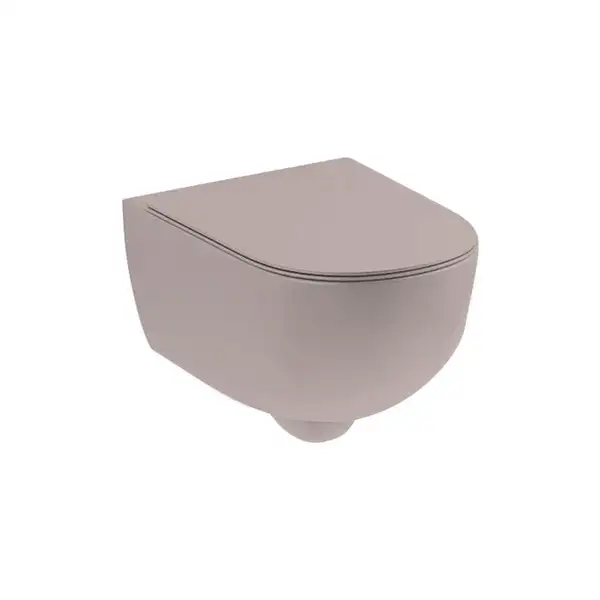 Nic-Design Кришка для унітазу Nic Design Pin Soft-Close, Cipria mat (005712060) Nic-Design Кришка для унітазу Nic Design Pin Soft-Close, Cipria mat (005712060)