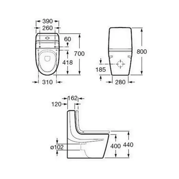 Кришка для унітазу Roca Khroma (A801652004) Кришка для унітазу Roca Khroma (A801652004)