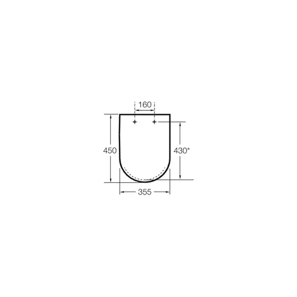 Кришка для унітазу Roca Dama-N (A801780004) Кришка для унітазу Roca Dama-N (A801780004)