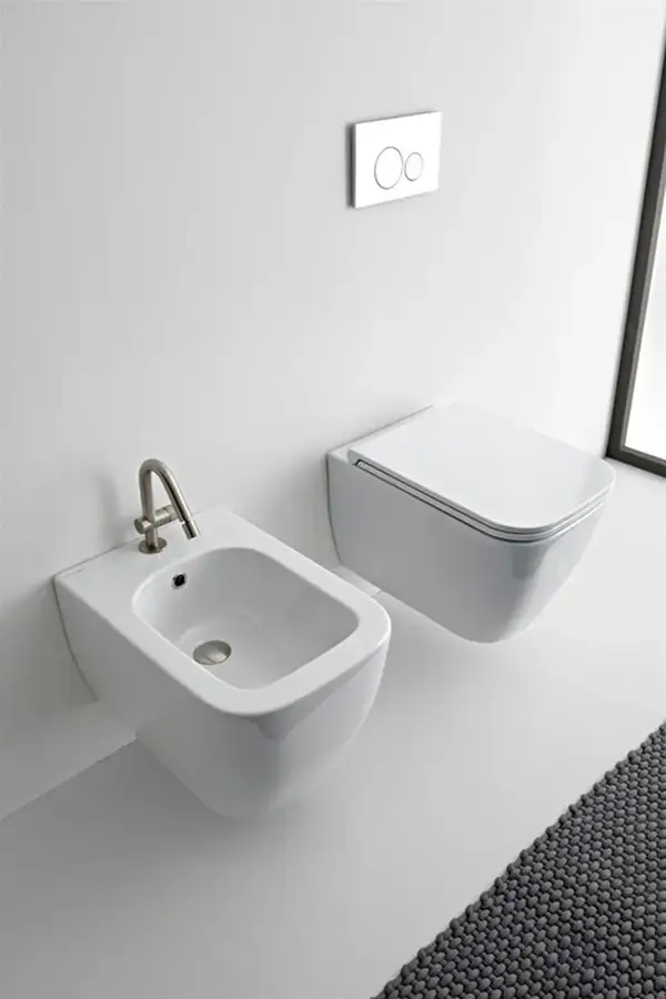 Сидіння Teorema 2.0  8305B soft close біле Scarabeo ІТАЛІЯ