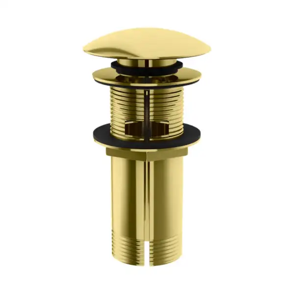 Донний клапан для раковини KOHLMAN KLIK-KLAK BRUSHED GOLD з переливом (EGDB) Донний клапан для раковини KOHLMAN KLIK-KLAK BRUSHED GOLD з переливом (EGDB)
