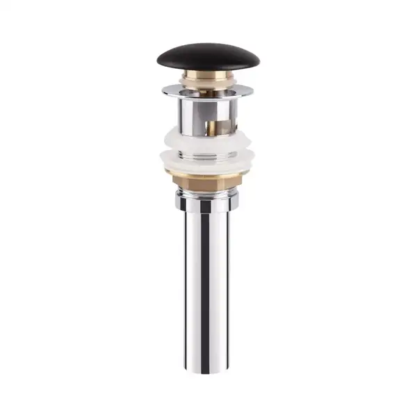 Донный клапан для раковины Qtap F009M1 70х70х220 Matt black с переливом (QT066F009M1MB) Донный клапан для раковины Qtap F009M1 70х70х220 Matt black с переливом (QT066F009M1MB)