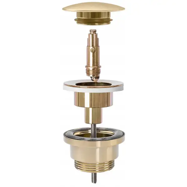 Донный клапан для умывальника REA KLIK-KLAK BRUSHED GOLD золотой матовый (REA-A8585) Донный клапан для умывальника REA KLIK-KLAK BRUSHED GOLD золотой матовый (REA-A8585)