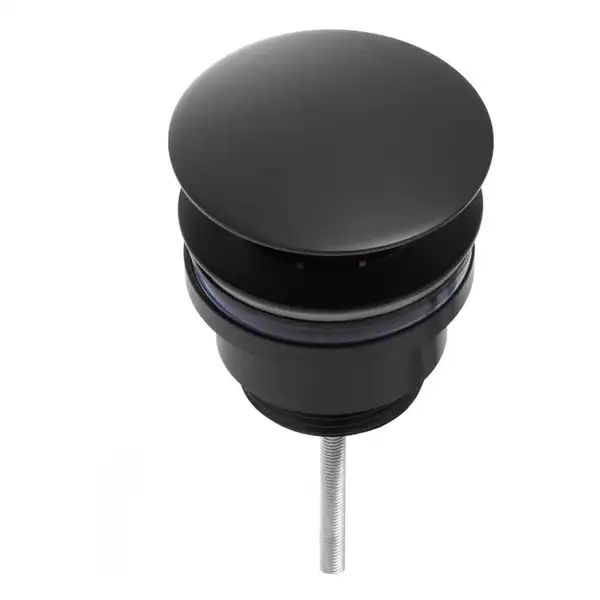 Донний клапан для ванни Yoka KLIK-KLAK BLACK черный (BK.POP-71-BLK)