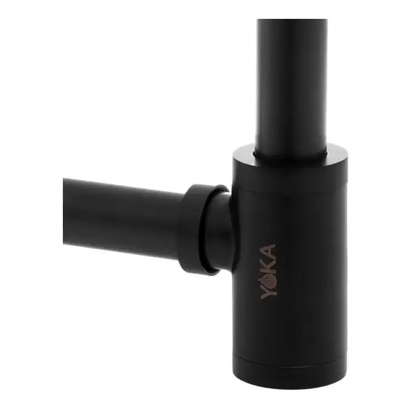 Сифон універсальний для раковины (умивальника) Yoka BLACK MAT CLICK-KLAK черный (SYPOP-14-BLK)